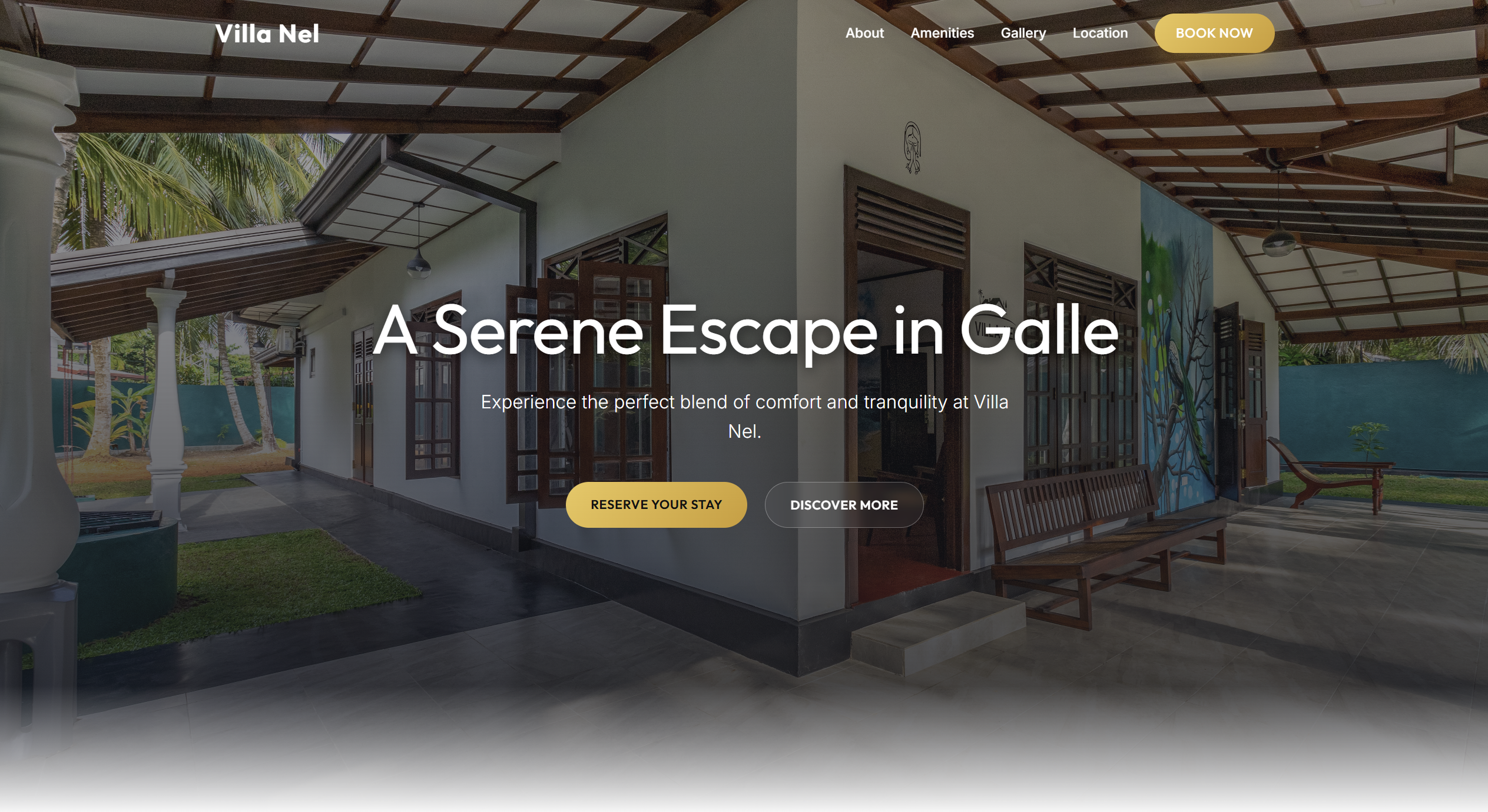 Villa Nel Hospitality Website